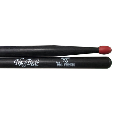 Baquetas New Beat Negras Punta Nylon 7anb